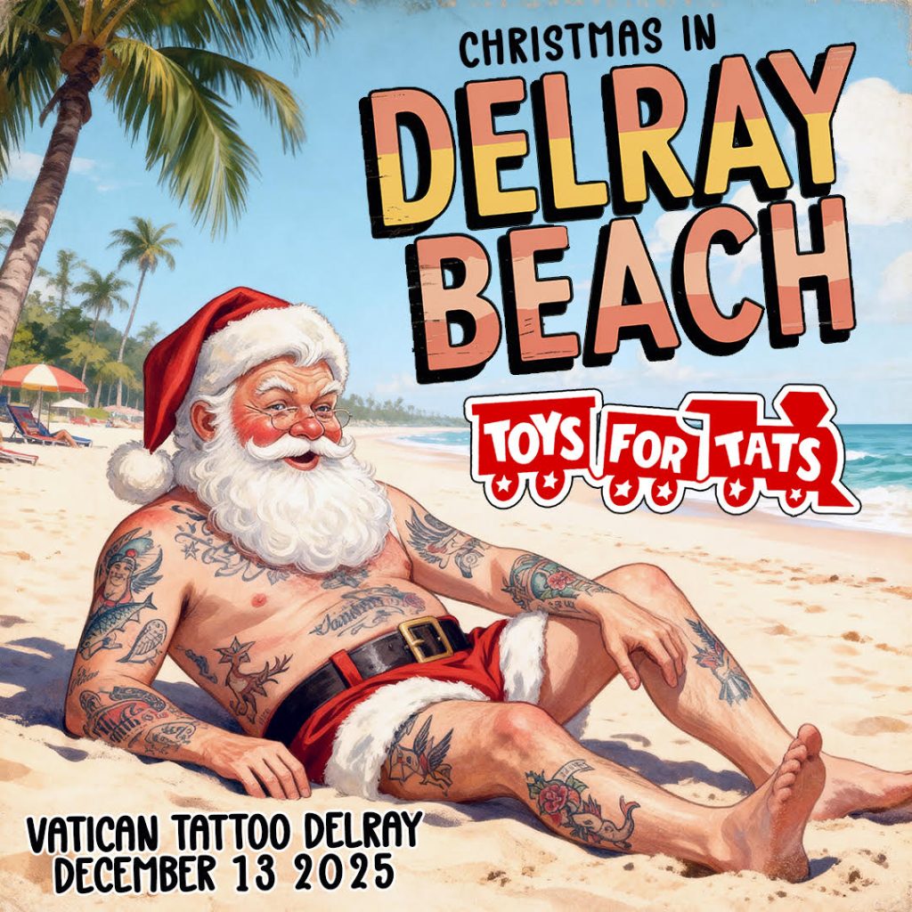 Toys for Tats: Vatican Tattoo’s Holiday Charity Event in Delray Beach